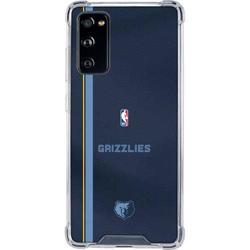 NBA Memphis Grizzlies Jersey Galaxy S20 FE Clear Case